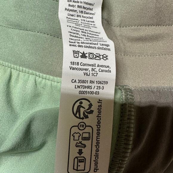 Lululemon Hotty Hot High-Rise Lined Short 4" Chroma Drift Green Size 2 NWT - Picture 9 of 12